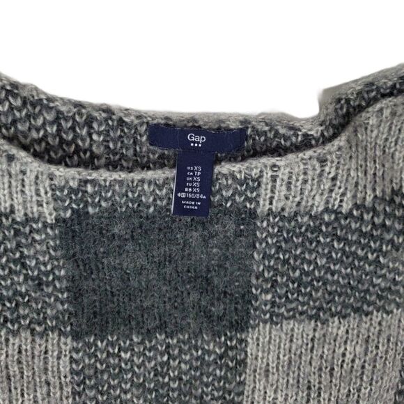 Gap Blurry Check Grey Sweater - Picture 4 of 7
